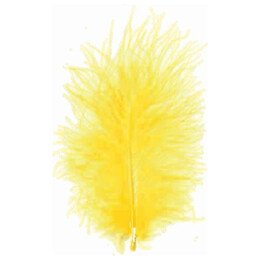 Πούπουλα φτερα Meyco Marabou Κίτρινα 10-12cm 17τμχ 24002