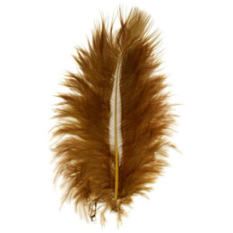 Πούπουλα φτερα Meyco Marabou Καφέ 10-12cm 17τμχ 24014