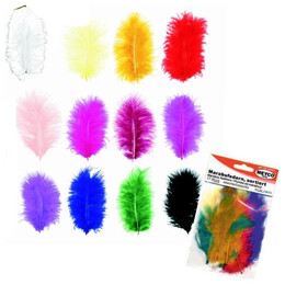 Πούπουλα φτερα Meyco Marabou Χρωματιστά 10-12cm 17τμχ 24013