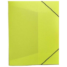 Κουτί Λάστιχο Πλαστικό 25x33x3cm Κίτρινο Διάφανο FR-840YL