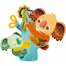 Χειροτεχνίες για παιδιά-Scratch Fuzzy Sticks | Koalas & Kangaroos 60130