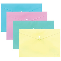 Φάκελος Κουμπί Α4 Pastel Κίτρινο