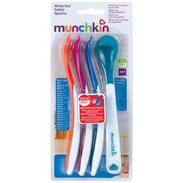 Σετ Κουτάλια με Ένδειξη Θερμότητας (White Hot Safety Spoon) Munchkin 4 τεμαχίων 3m+ 11522
