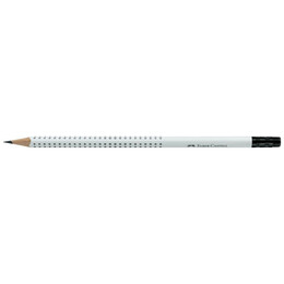 Μολύβι Faber Castell Grip 2001 B Με Γόμα Λευκό 097106