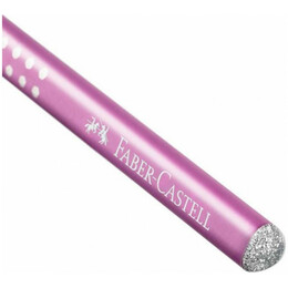 Μολύβι B Faber Castell Grip Sparkle Περλέ Φούξια 118212