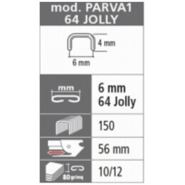 Συρραπτικό Roma Parva 64 - 12φ Λευκό