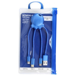 Καλώδιο Φόρτισης Xoopar Octopus Multi Usb Cable Blue