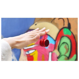 Φορητό Bluetooth Ηχείο Xoopar Yoyo Finger Speaker 3W & TWS Metallic Red