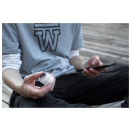 Φορητό Bluetooth Ηχείο Xoopar Yoyo Stereo Finger Speaker 6W & TWS Metallic White Set 2pcs