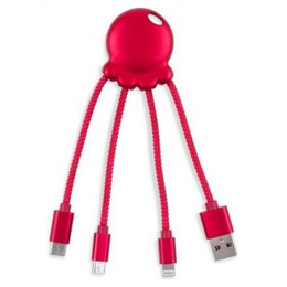 Καλώδιο Φόρτισης Xoopar Octopus Multi Usb Cable Red