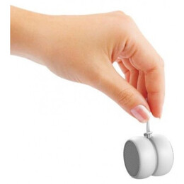 Φορητό Bluetooth Ηχείο Xoopar Yoyo Stereo Finger Speaker 6W & TWS Metallic White Set 2pcs