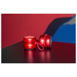 Φορητό Bluetooth Ηχείο Xoopar Yoyo Stereo Finger Speaker 6W & TWS Metallic Red Set 2pcs