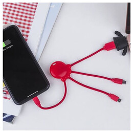 Καλώδιο Φόρτισης Xoopar Octopus Multi Usb Cable Red