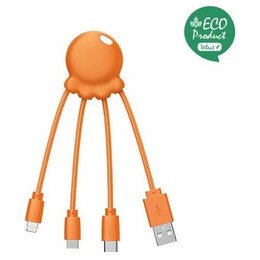 Καλώδιο Φόρτισης Xoopar Octopus Multi Usb Cable Orange