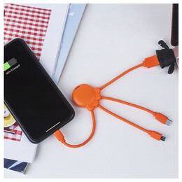 Καλώδιο Φόρτισης Xoopar Octopus Multi Usb Cable Orange