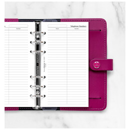 Ανταλλακτικά Φύλλα Filofax Personal Όνομα, Τηλέφωνο 130207