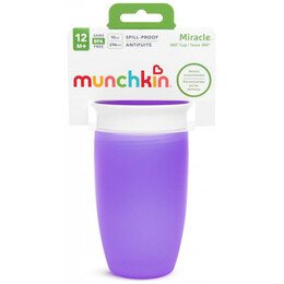 Εκπαιδευτικό κύπελλο Miracle 360° Sippy Cup Munchkin 296ml Μωβ 12m+ 51623