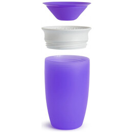 Εκπαιδευτικό κύπελλο Miracle 360° Sippy Cup Munchkin 296ml Μωβ 12m+ 51623