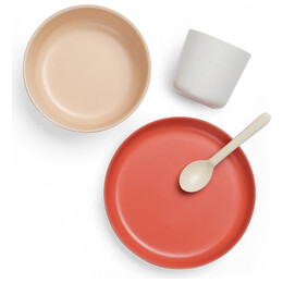 Σετ Φαγητού Πολύχρωμο Bamboo Ekobo Aki 4τμχ EKB71678