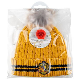 Σκούφος Unisex Με Pompom Harry Potter Hufflepuff 60137
