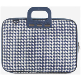 Τσάντα laptop 15.6" Bombata - Χαρτοφύλακας Pied De Poule Dark Blue E00842-11