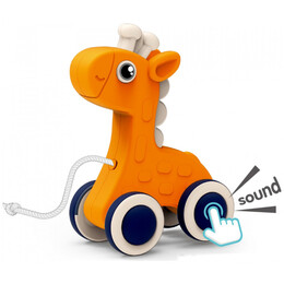 Βρεφικό Παιχνίδι Συρόμενη Καμηλοπάρδαλη με Ρόδες 50-016A