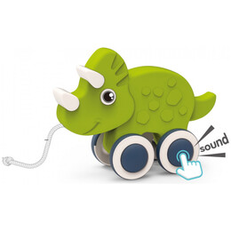 Βρεφικό Παιχνίδι Συρόμενος Ρινόκερος με Ρόδες 50-017A