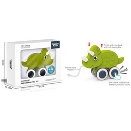 Βρεφικό Παιχνίδι Συρόμενος Ρινόκερος με Ρόδες 50-017A