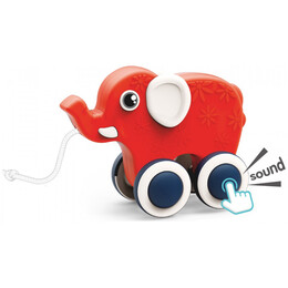 Βρεφικό Παιχνίδι Συρόμενο Ελεφαντάκι με Ρόδες 50-018A