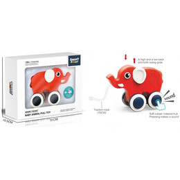 Βρεφικό Παιχνίδι Συρόμενο Ελεφαντάκι με Ρόδες 50-018A