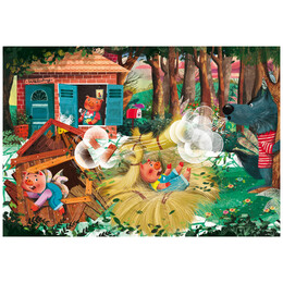 Παζλ 48τμχ Τα Τρία Γουρουνάκια - Ο Παπουτσωμένος Γάτος