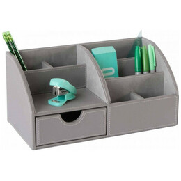 Οργανωτής Γραφείου Δέρμα Osco Γκρι 3205