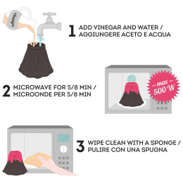 Καθαριστικό Φούρνου Μικροκυμάτων Legami Volcano Microwave Cleaner VOC0001