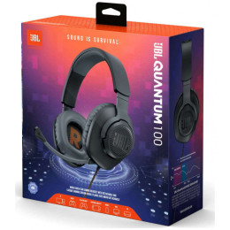 Gaming Ακουστικά Over Ear JBL Quantum 100 Black JBLQUANTUM100BLK