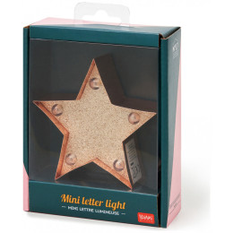 Διακοσμητικό Φωτάκι Legami - Star with Gold Glitter LELI0042