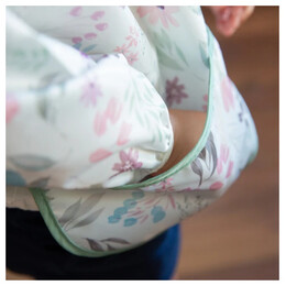 Bumkins Αδιάβροχη Σαλιάρα - Ποδιά με Μανίκια - Sleeved Bib Floral - 331429