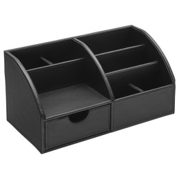 Οργανωτής Γραφείου Δέρμα Osco Μαύρο 9185