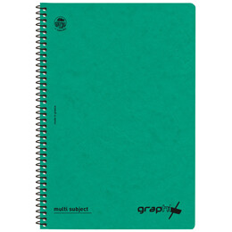 Τετράδιο Σπιράλ 2 Θεμάτων Graphix Α4 Πράσινο 4542-18