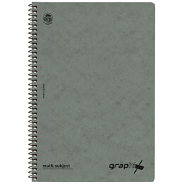 Τετράδιο Σπιράλ 3 Θεμάτων Graphix Α4 Γκρι 4543-18