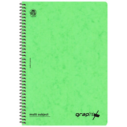 Τετράδιο Σπιράλ 3 Θεμάτων Graphix Α4 Λαχανί 4543-18