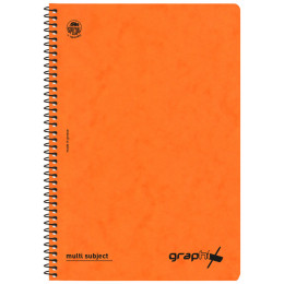 Τετράδιο Σπιράλ 2 Θεμάτων Graphix Β5 Πορτοκαλί 4552-18