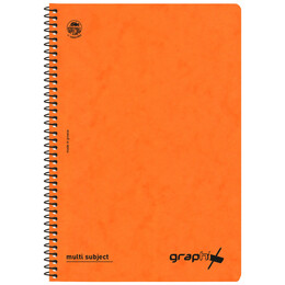 Τετράδιο Σπιράλ 3 Θεμάτων Graphix Α4 Πορτοκαλί 4543-18