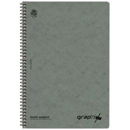 Τετράδιο Σπιράλ 3 Θεμάτων Graphix Β5 Γκρι 4553-18