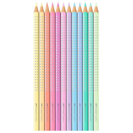 Ξυλομπογιές Faber Castell Sparkle Pastel 12τμχ Μεταλλική Κασετίνα 201910