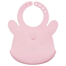 Σαλιάρα Σιλικόνης Με Τσέπη Tiny Twinkle 4+ μηνών - Rose Bunny