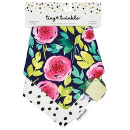 Σαλιάρα-Μπαντάνα Tiny Twinkle Peony 2 τμχ