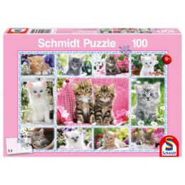 Παζλ 100 τεμάχια Schmidt - Standard Γατάκια 56135