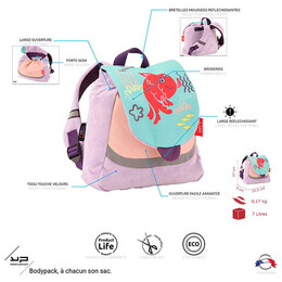 Τσαντάκι Πλάτης Νηπιαγωγείου Bodypack Ψαράκι 022