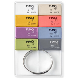 Πηλός Fimo σετ Trend Colours 8τμχ + Βραχιόλι 8023 C8-1P