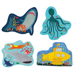 Floss and Rock τα Πρώτα μου Παζλ 3,4,6,8 τμχ "θάλασσα" - 40p3593